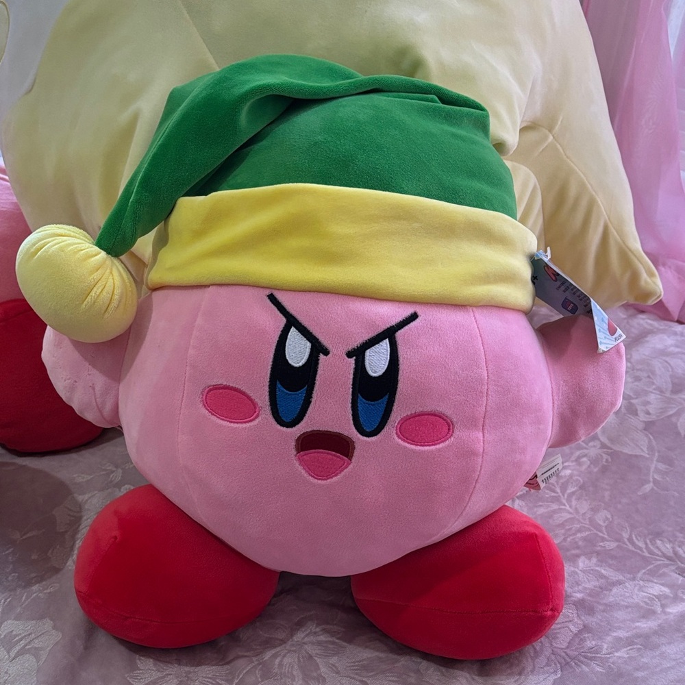 Pink Kirby Plush with Hat